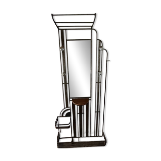 Wrought iron coat rack for the entrance