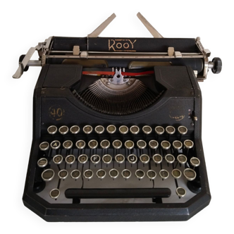Machine à écrire  vintage m j  rooy 40 kaki , fonctionnelle , ruban neuf  ,vintage