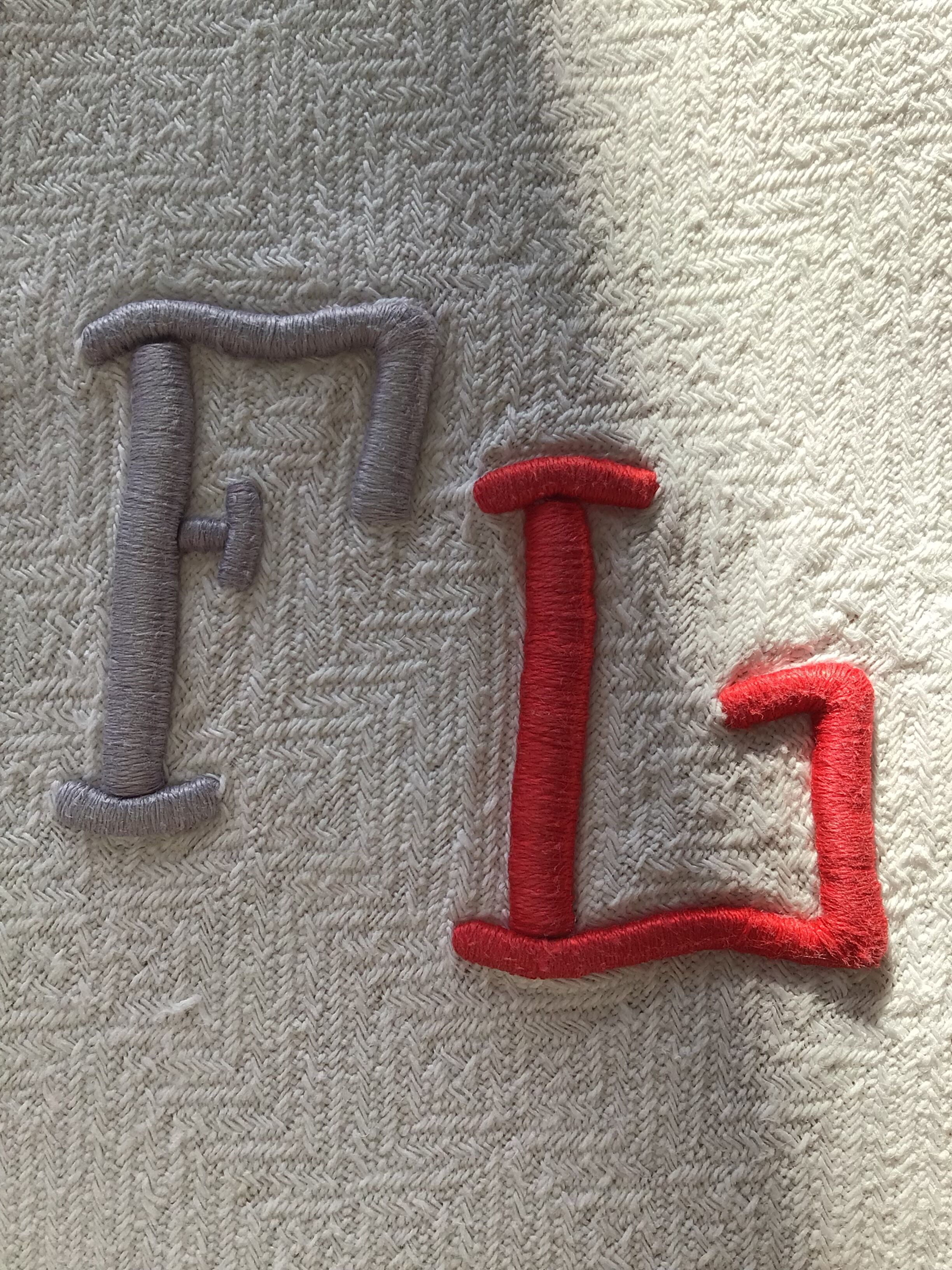 Embroidered tablecloth FL rectangle basque fabric navy and red