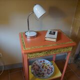 Art Deco painted wood side table - 1930s
