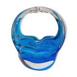 Clear and blue Murano bowl