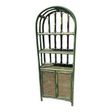Green bamboo bookcase