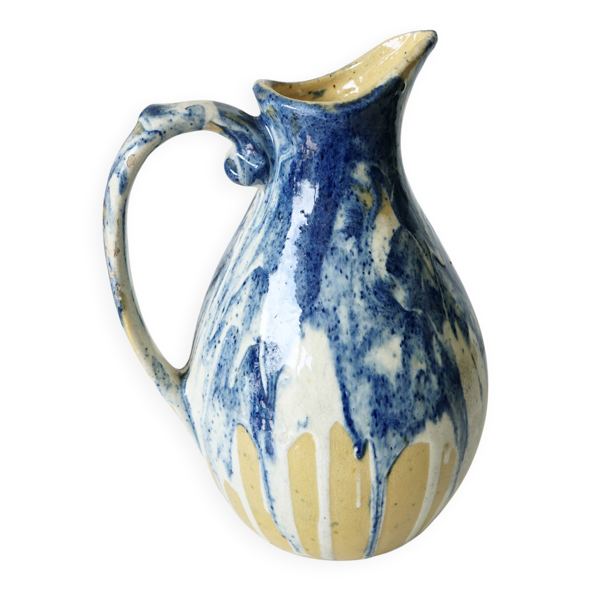 Pitcher, carafe in glazed ceramic