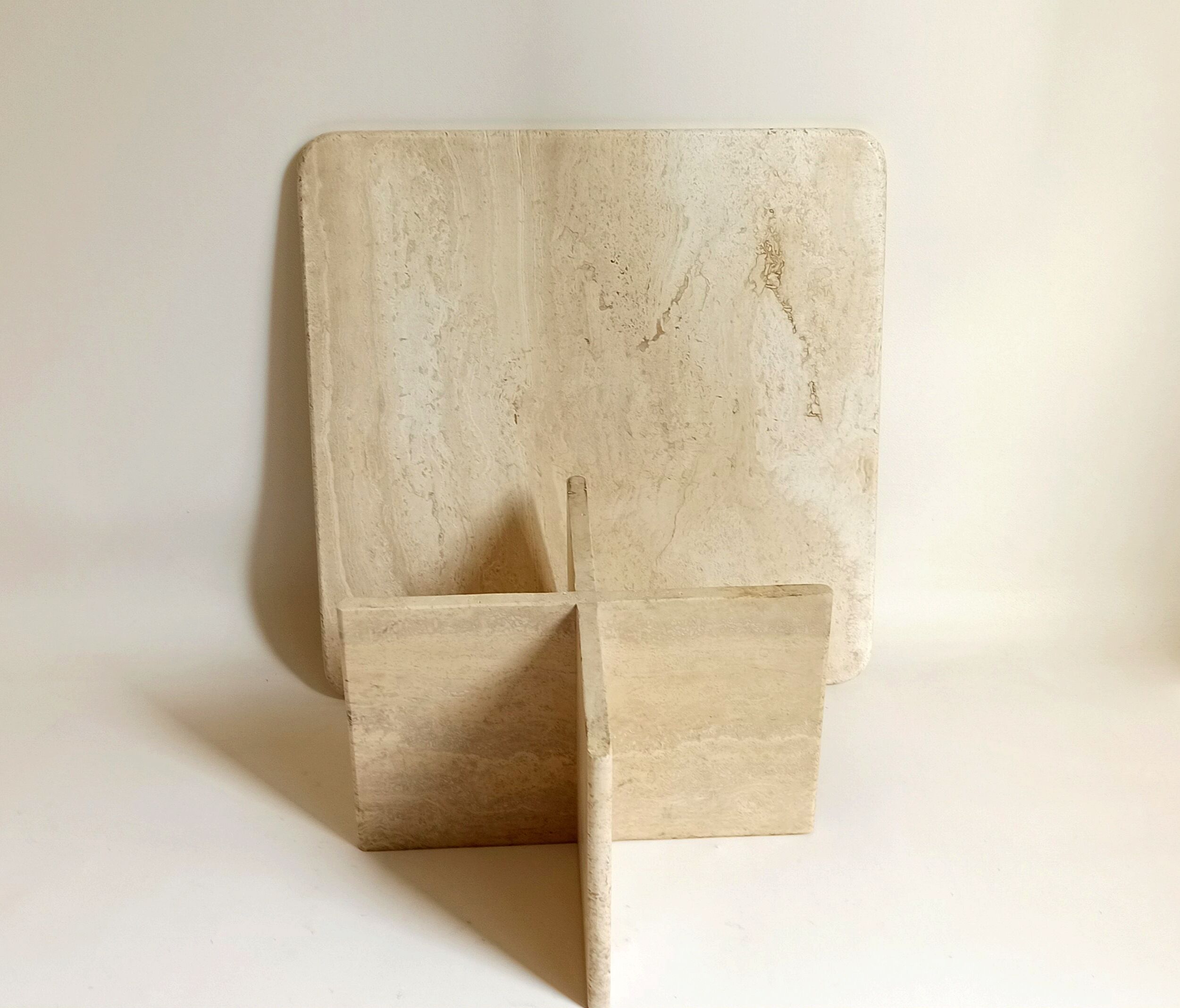 Travertine coffee table 70s