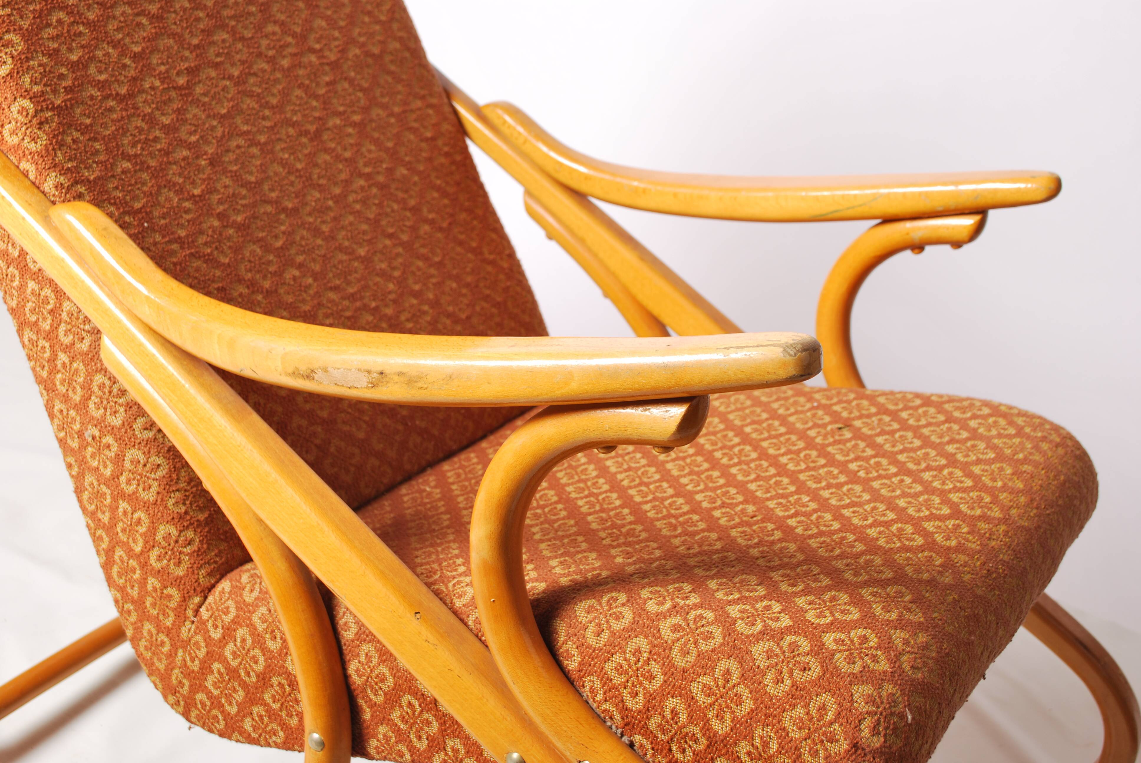 Bentwood rocking chair from Ton, 1960s, Czecoslovakia