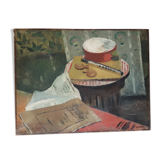 Nature morte au tambourin Fernand Labat