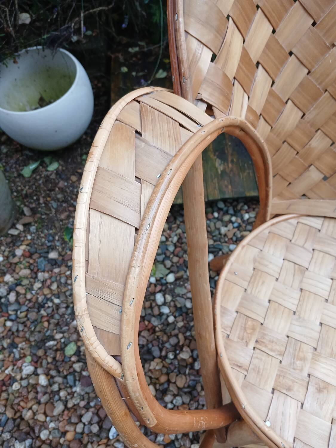 Chestnut armchair, 1960