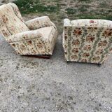 Pair of armchairs 1940 rocking-chair