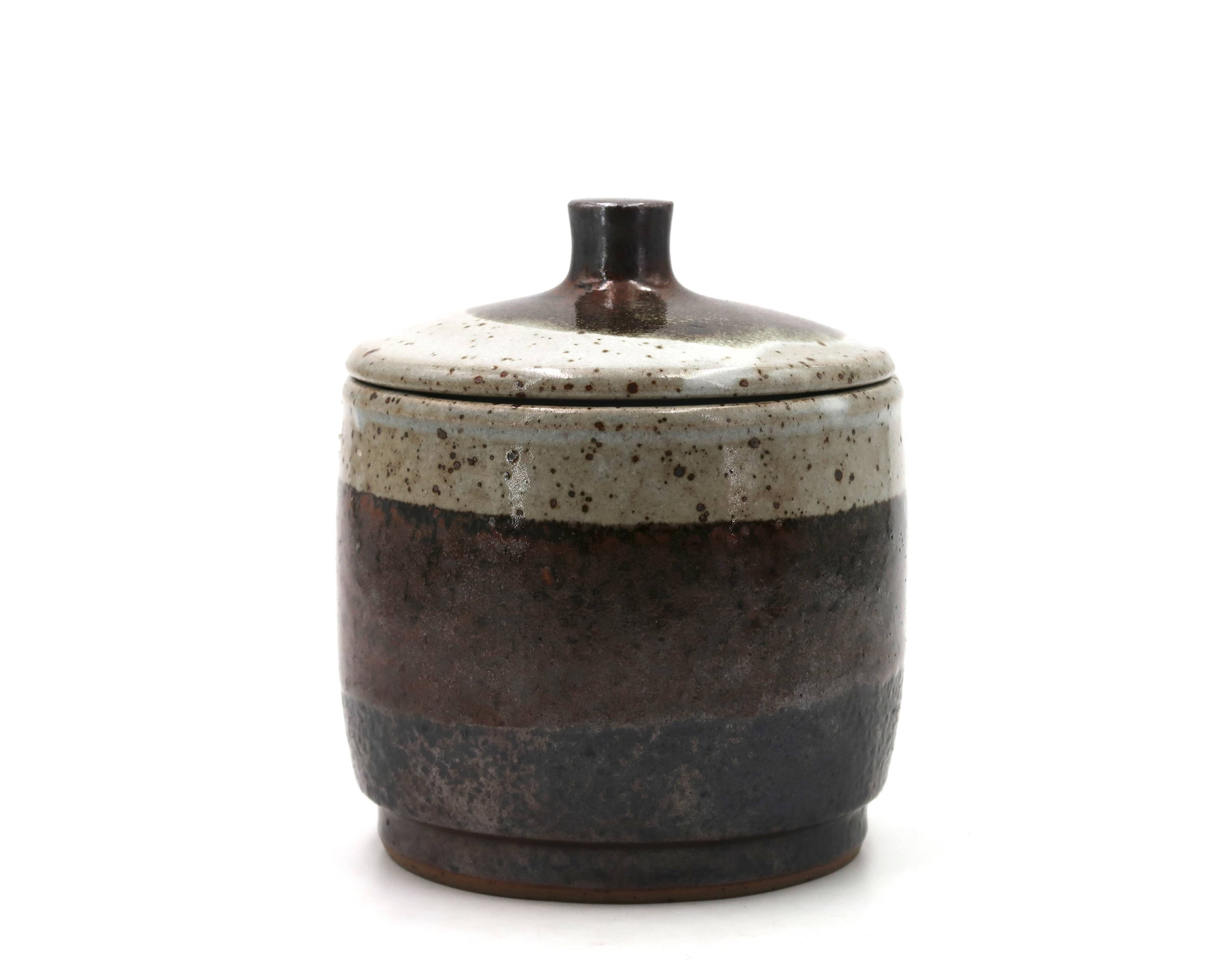 Ceramic tobacco jar by Uwe Krause, 1970s