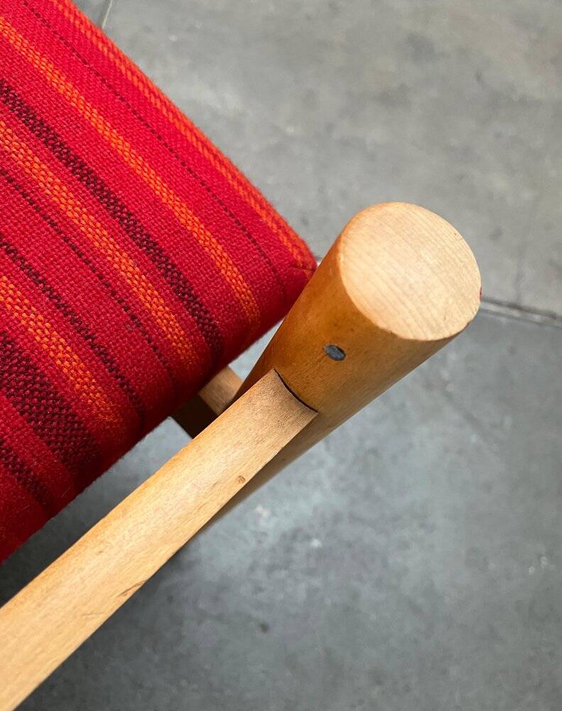Mid-century Danish height-adjustable armchair, 1960s