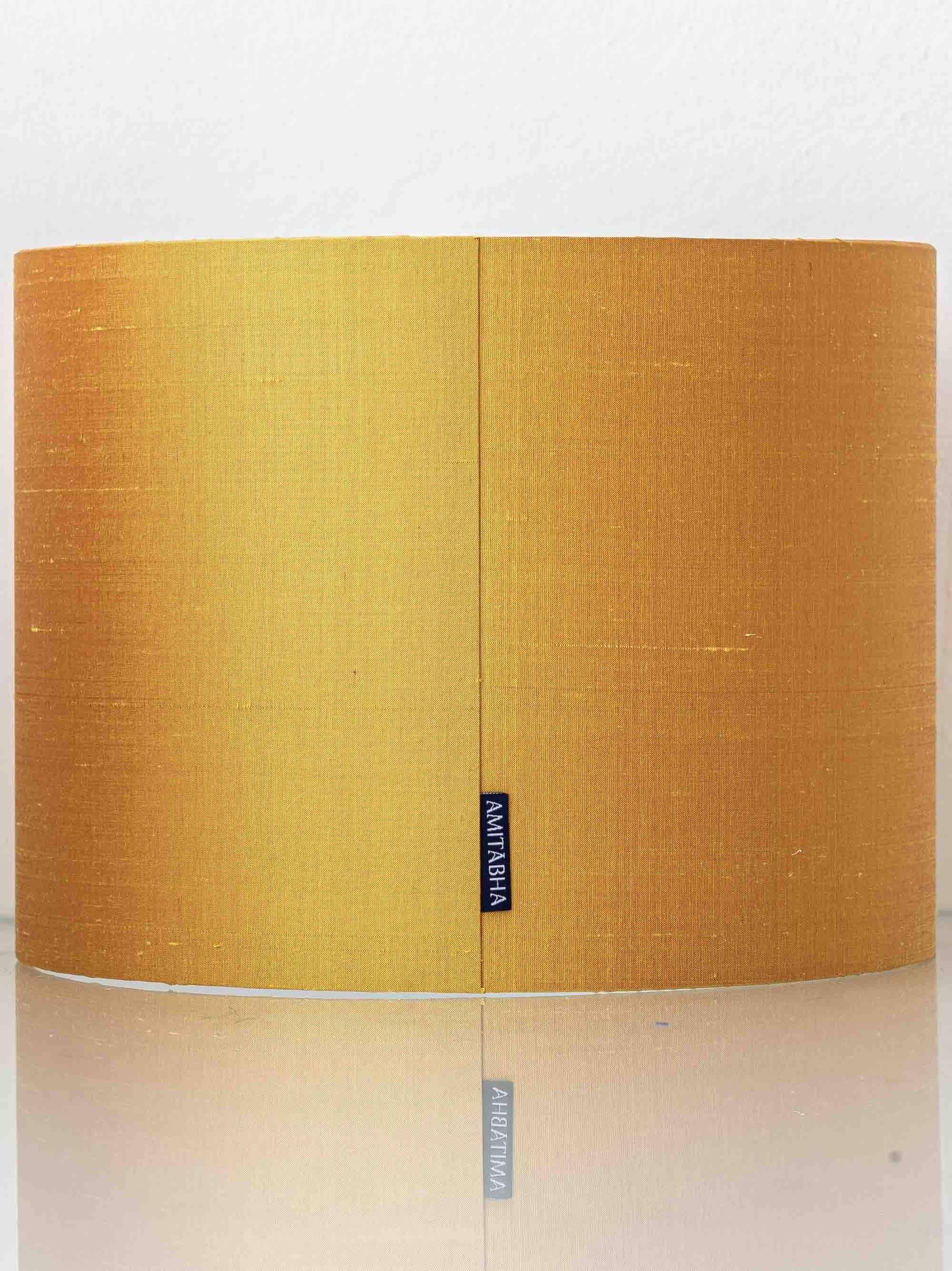 Italian apothecary jar table lamp with new Dupion silk shade, 19th century.