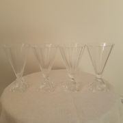 Série de verres à pied en cristal