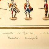 Set of 3 illuminated plates by S. Lemoine