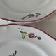 Pair of hand-painted antique plates – antique rose motif