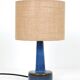 Ceramic table lamp “972” by Søholm with jute shade, mid-century Danish modern design, 1960s/1970s