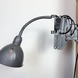 Grey Industrial Scissor Wall Lamp from Elektroinstala, 1960s