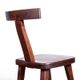 Set of 4 Scandinavian chairs in solid Elm, model T in the style of Olavi Hannin.