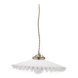Opaline glass pendant light