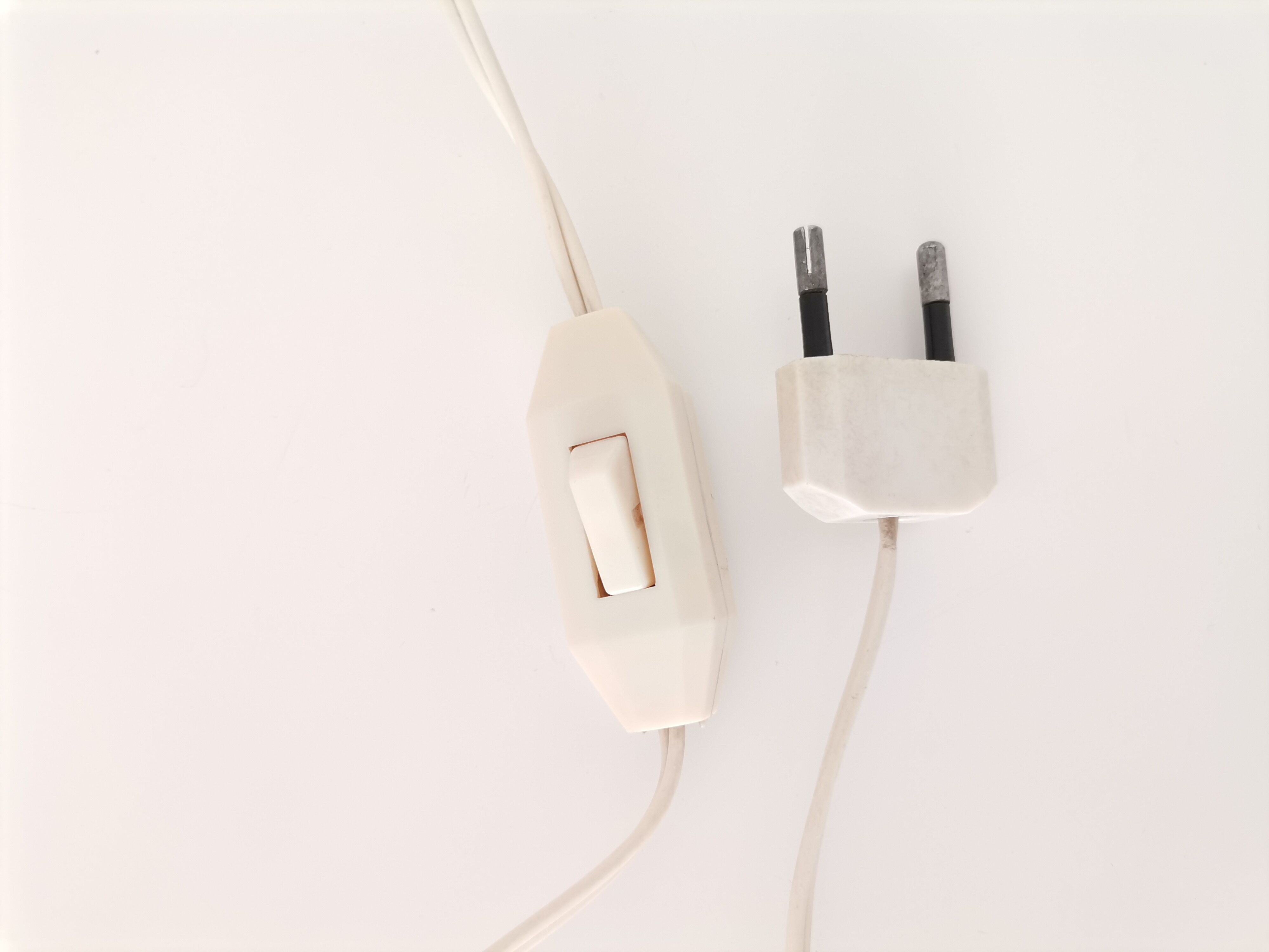 Small vintage 60s wooden table lamp