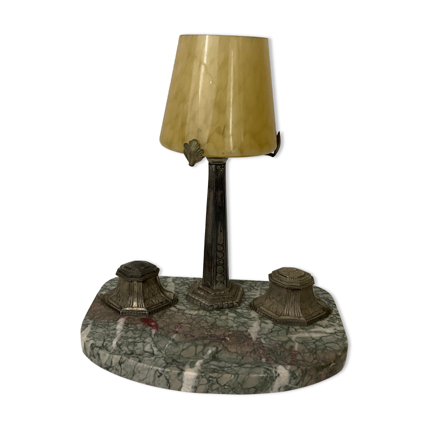 Desk lamp inkwell art nouveau art deco 1930s 30s