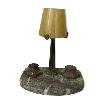 Desk lamp inkwell art nouveau art deco 1930s 30s