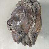 Sculpture en terre cuite, cache-boulin, élément de façade XIXème siècle