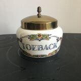 Porcelain tobacco jar from Delfts