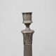 Large French Silvered Copper Candlestick, 1890s