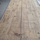 Antique rustic bistro farm table 1900 one drawer - 1m23