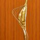 Pair of Elegant Golden Metal Candle Holder Statues – Ethnic Style