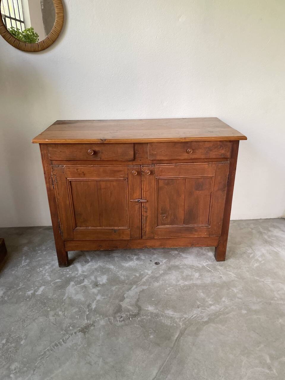 Jam cabinet, folk art furniture, oak, 19th century