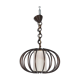 Suspension en rotin noire