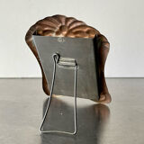 Antique art nouveau copper metal photo frame  hammered copper  frame measurements 12 cm x 9 cm