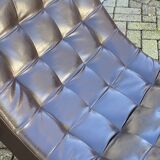 Vintage tuft stitched chaise lounger