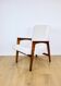 Vintage loft armchair herringbone natural fabric model from the 70s