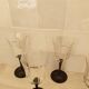 6 Octime octagonal black-footed wine glasses