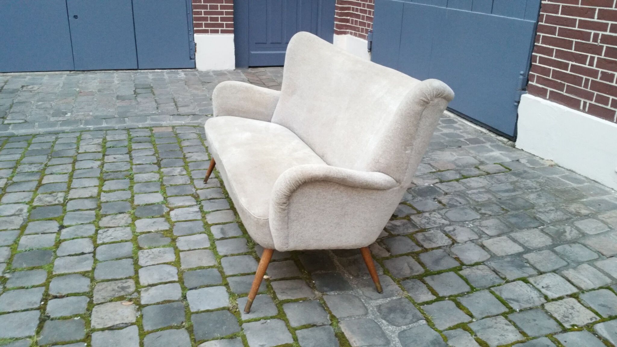 Sofa sofa wing bergere 50s/60s vintage