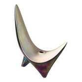 Sculpture lampe bougeoir céramique pétrole Verceram 1960
