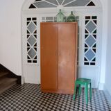 Old kitchen metal cabinet