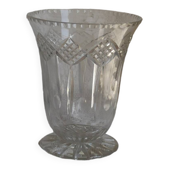 Vase en cristal ancien