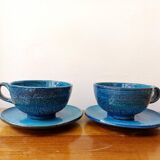 Pair of Aldo Londi breakfast cups, Italy 1960