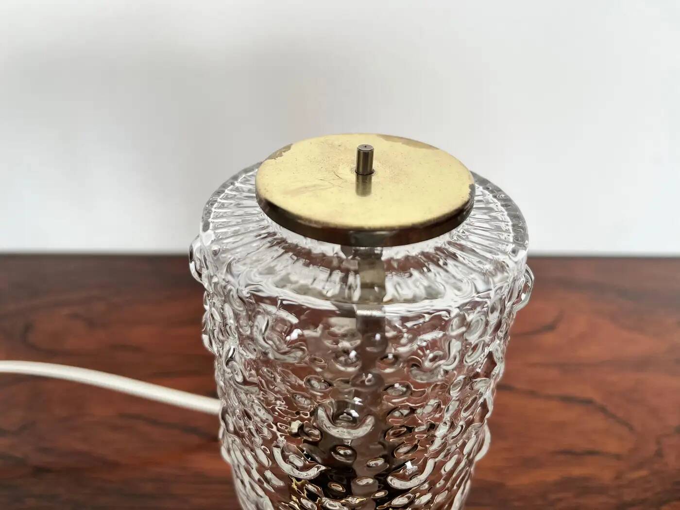 Paire de lampes de table en laiton par Kamenický Šenov, années 1960 / Tchécoslovaquie