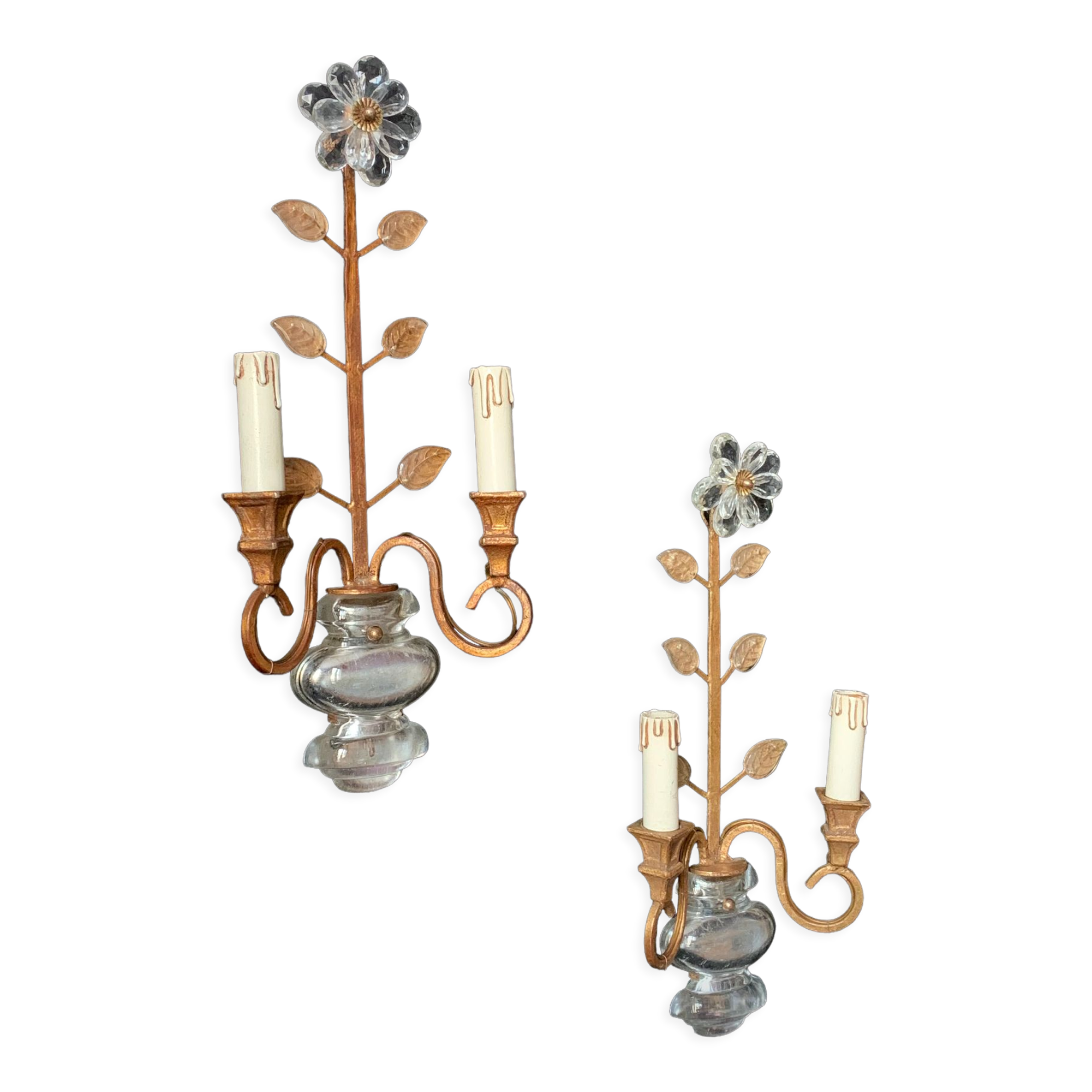 Paire d’appliques Maison Bagues