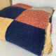Couverture patchwork en laine