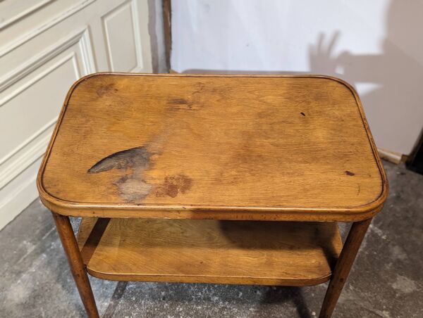 Table desserte fischel en bois courbé