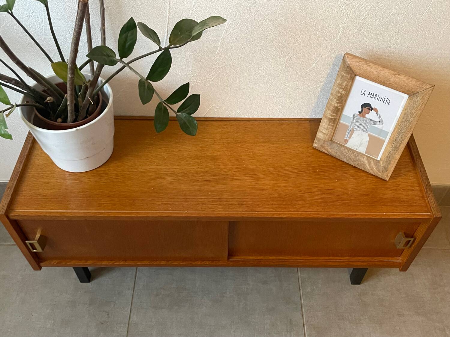 Enfilade / meuble télé vintage en chêne