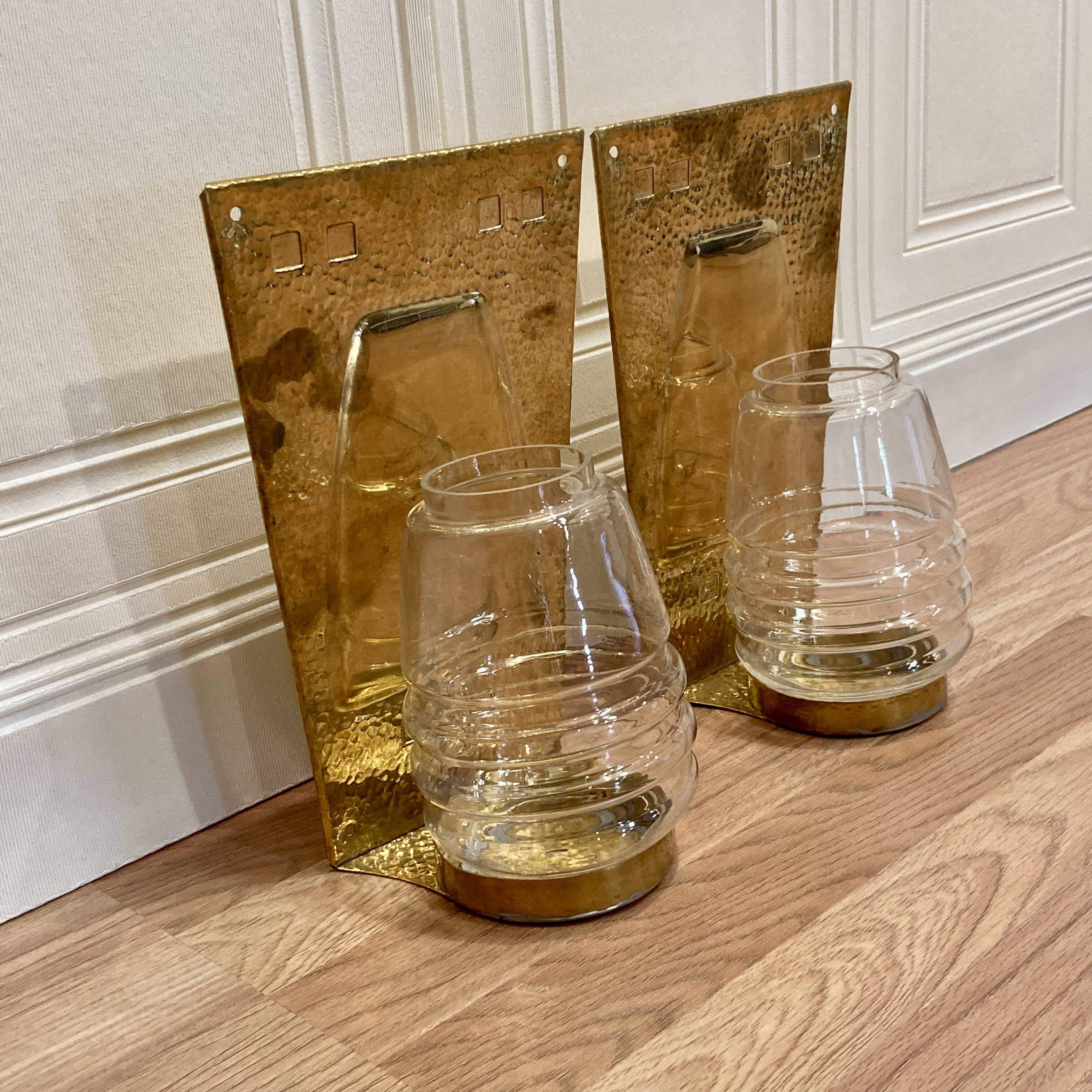 Pair of scandinavian design candle holders 1960.