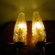 Vintage Glass Moulded Wall Sconces, 1960s, Set of 2