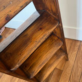 Foldable stepladder in old wood