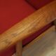 Red sofa CIGAR, Danish design, 1960s, Hans J. Wegner for Getama